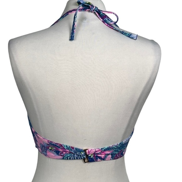 VICTORIA’S Secret Bra Sized Wrap Halter Style Underwire Bikini Top 32DD - Picture 6 of 9